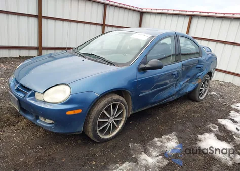 2002 Dodge Neon Sxt z USA, uszkodzony, nr VIN 1B3ES56C62D660412